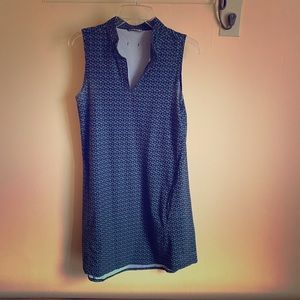 Oiselle Collared Roga Dress - black diamond - 6